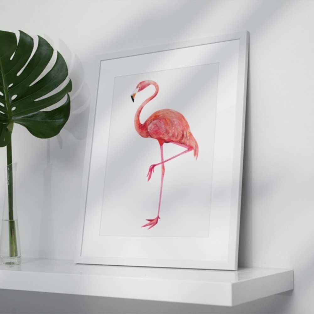 Wall Art Tropical Flamingo Print Unframed - Picture 6 of 12